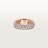 Broderie de Cartier wedding band, double row, diamonds