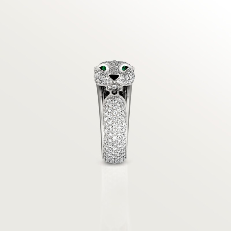 Panthère de Cartier ring, medium model, paved