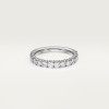 Etincelle de Cartier wedding band, 3.5 mm width, semi-paved