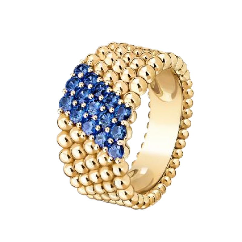 Van Cleef & Arpels Perlée couleurs ring, 5 rows Van Cleef & Arpels Perlée couleurs ring, 5 rows