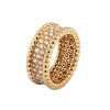 Van Cleef & Arpels Perlée diamonds ring, 3 rows