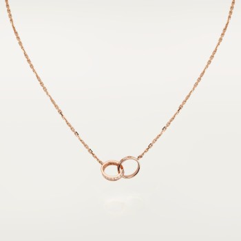 Cartier LOVE pendant, half-paved