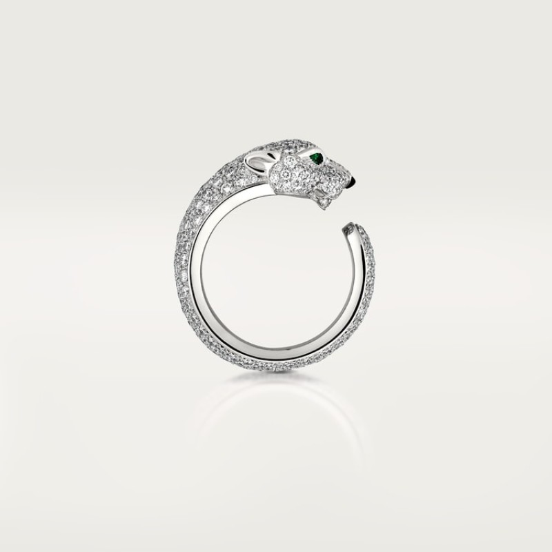 Panthère de Cartier ring, medium model, paved