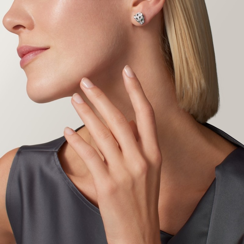 Cartier Panthère de Cartier stud earrings, paved