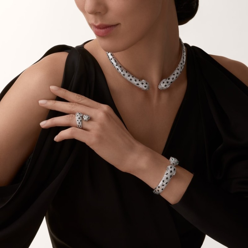 Panthère de Cartier ring, articulated, paved Panthère de Cartier ring, articulated, paved