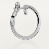 Cartier LOVE hoop earrings, classic model, 2 diamonds