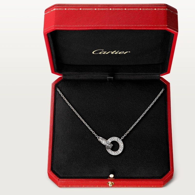 Cartier LOVE pendant, paved Cartier LOVE pendant, paved