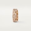 Cartier Maillon Panthère ring, triple row, paved