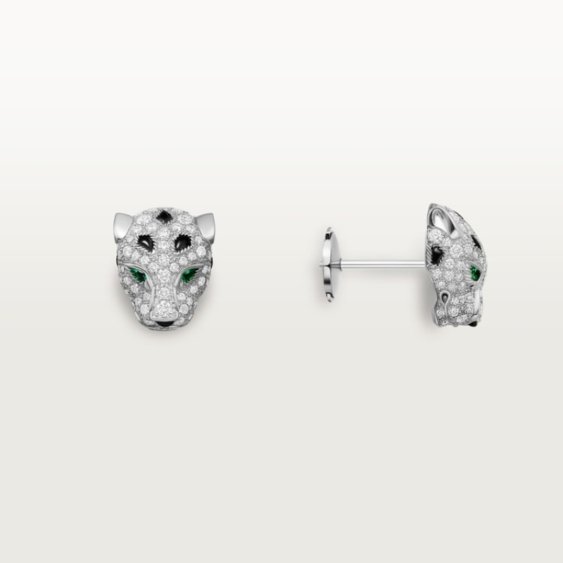 Cartier Panthère de Cartier stud earrings, paved