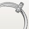 Cartier Juste un Clou ring, small model, half-paved