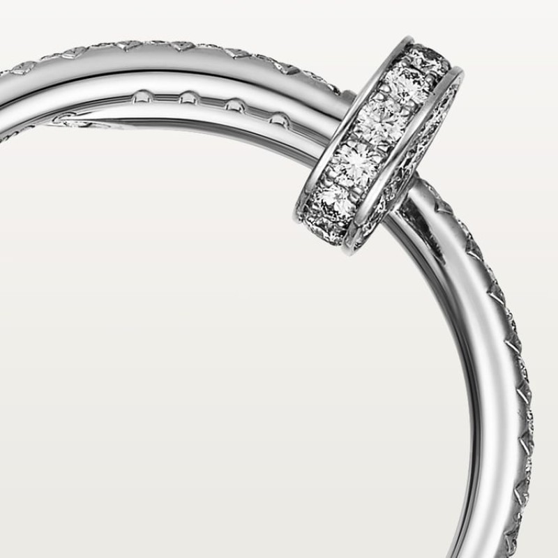 Cartier Juste un Clou ring, small model, half-paved