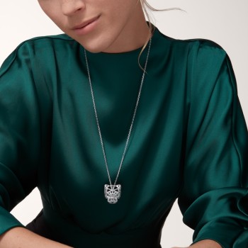 Cartier Panthère de Cartier necklace, paved Cartier Panthère de Cartier necklace, paved
