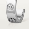 Cartier LOVE hoop earrings, classic model, 2 diamonds