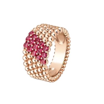 Van Cleef & Arpels  Perlée couleurs ring, 5 rows