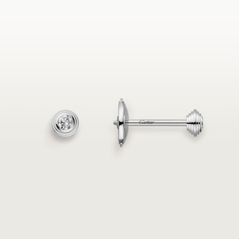 Cartier Cartier d’Amour stud earrings, 2 diamonds, mini model