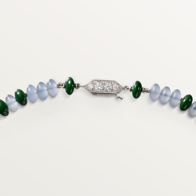 Cartier Géometrie & Contrastes necklace, chalcedony, paved Cartier Géometrie & Contrastes necklace, chalcedony, paved