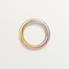 Cartier Trinity ring, half-paved