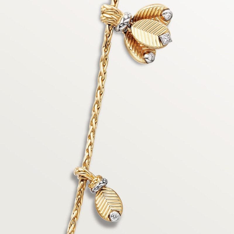 Cartier Grain de Café long necklace, diamonds Cartier Grain de Café long necklace, diamonds