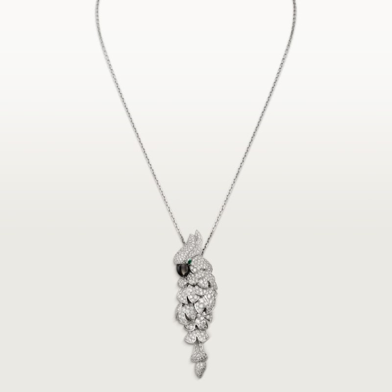 Cartier Faune et Flore de Cartier necklace, paved Cartier Faune et Flore de Cartier necklace, paved