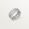 Broderie de Cartier ring, triple row, diamonds Broderie de Cartier ring, triple row, diamonds