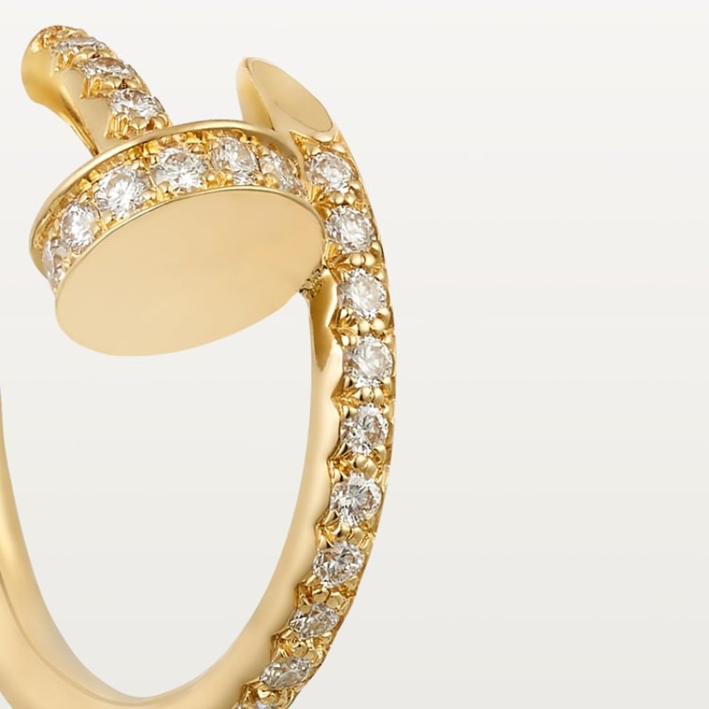 Cartier Juste un Clou hoop earrings, small model, paved