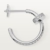 Cartier Juste un Clou hoop earrings, small model, paved
