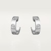 Cartier LOVE hoop earrings, classic model, 2 diamonds
