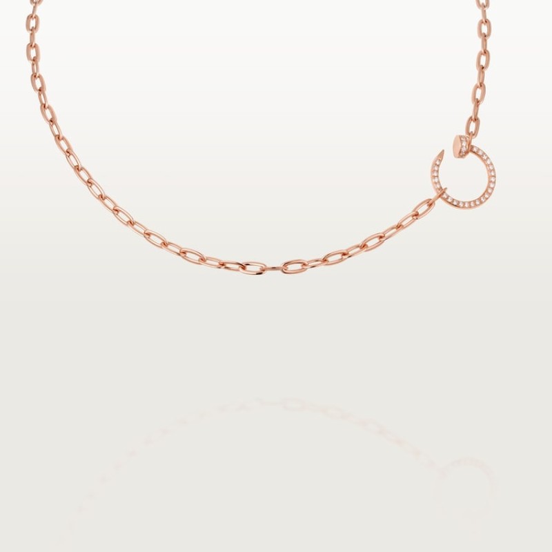 Cartier Juste un Clou necklace, paved Cartier Juste un Clou necklace, paved