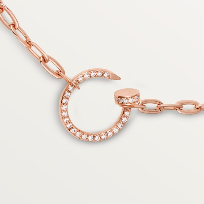 Cartier Juste un Clou necklace, paved Cartier Juste un Clou necklace, paved