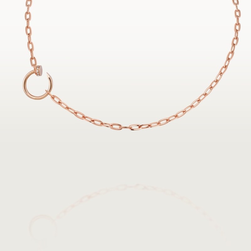 Cartier Juste un Clou necklace, paved Cartier Juste un Clou necklace, paved