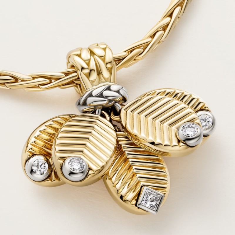 Cartier Grain de Café long necklace, diamonds Cartier Grain de Café long necklace, diamonds