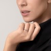 Cartier Ballerine wedding band, 2 mm width, 3 diamonds