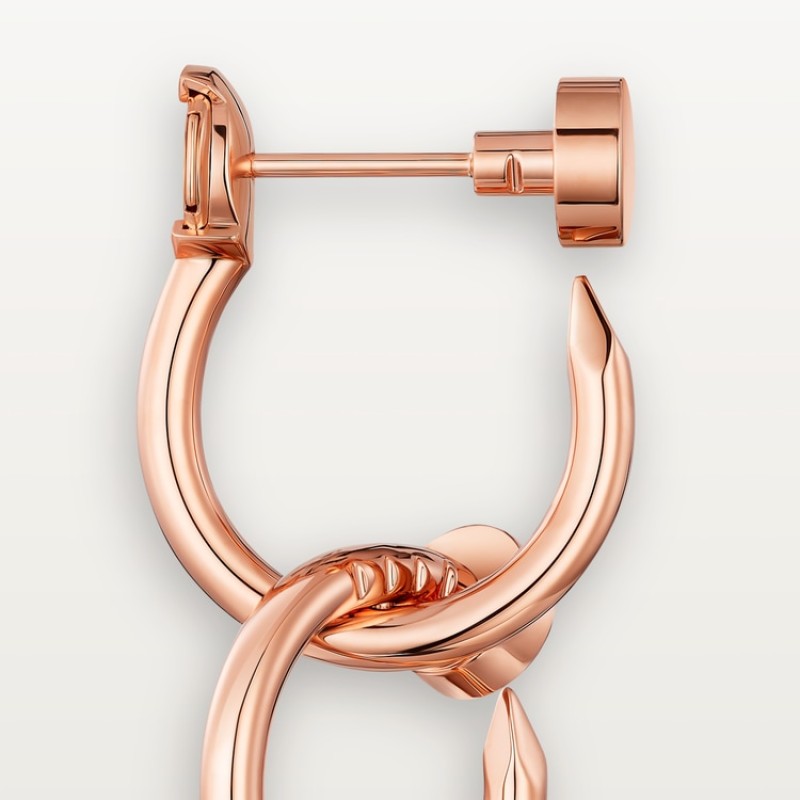 Cartier Juste un Clou earrings, double Cartier Juste un Clou earrings, double