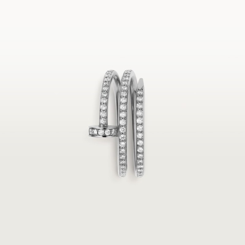Cartier Juste un Clou ring, double, half-paved Cartier Juste un Clou ring, double, half-paved