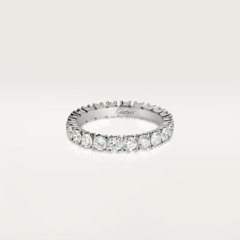 Cartier Destinée wedding band, 3.3 mm width, paved