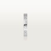 C de Cartier wedding band, 3 mm width, 2 diamonds