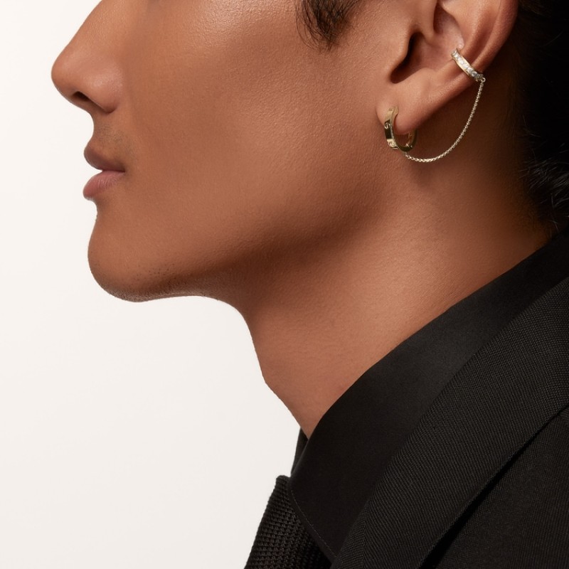 Cartier LOVE single earrings, multiwear, half-paved