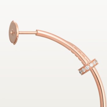 Cartier Juste un Clou hoop earrings, large model, diamonds