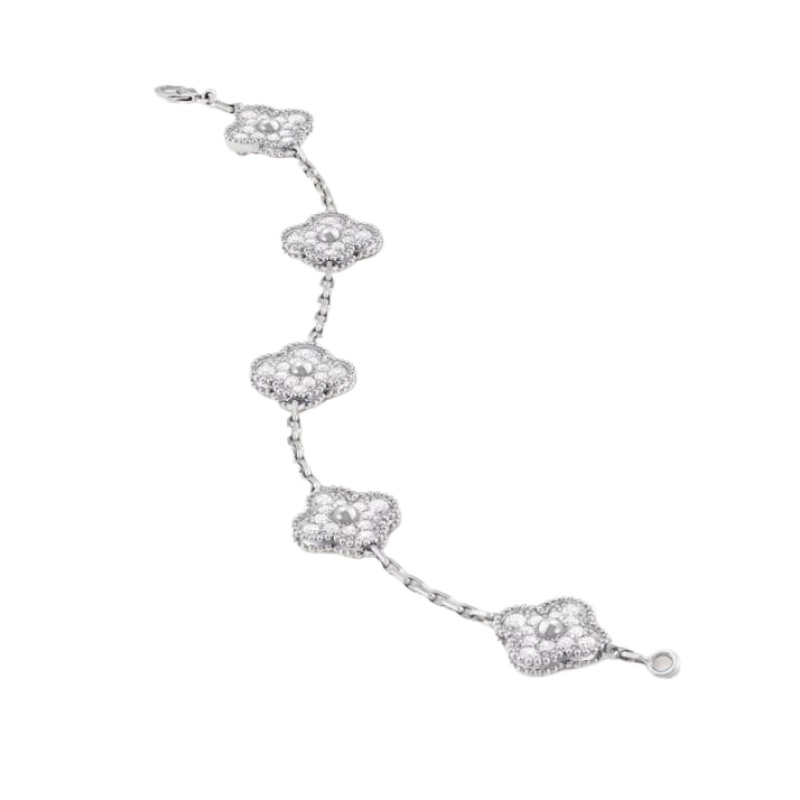Van Cleef & Arpels Vintage Alhambra bracelet, 5 motifs Van Cleef & Arpels Vintage Alhambra bracelet, 5 motifs