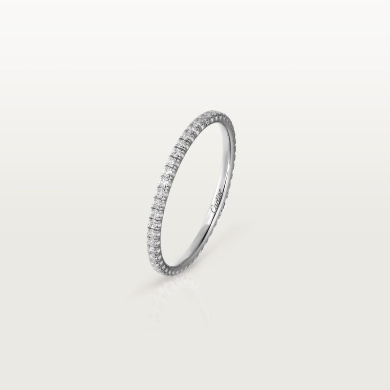 Etincelle de Cartier wedding band, 1.5 mm width, paved