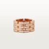 Cartier Maillon Panthère ring, five rows, paved Cartier Maillon Panthère ring, five rows, paved
