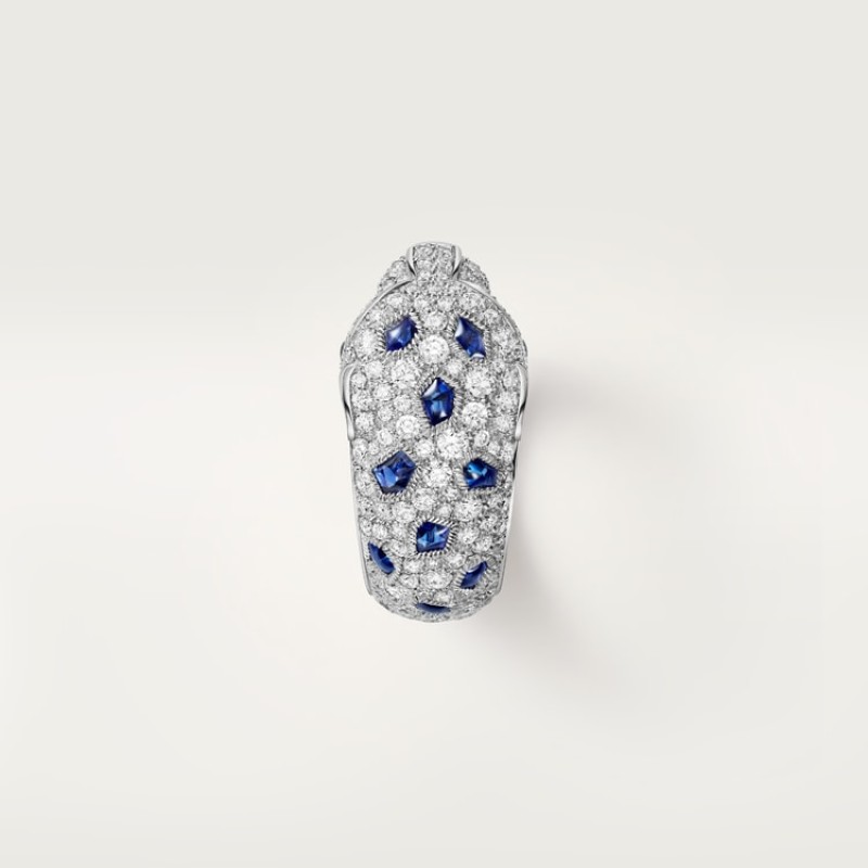 Panthère de Cartier ring, medium model, half-paved Panthère de Cartier ring, medium model, half-paved