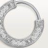 Cartier LOVE single hoop earring, paved