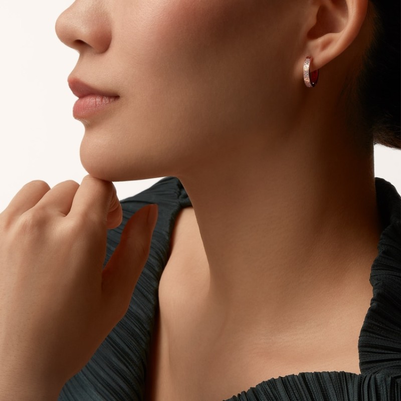Cartier LOVE earrings, multiwear, half-paved Cartier LOVE earrings, multiwear, half-paved