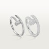 Cartier Juste un Clou ring, small model, half-paved