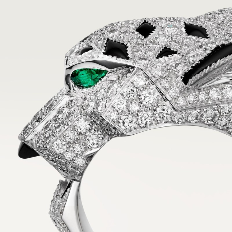 Panthère de Cartier ring, paved Panthère de Cartier ring, paved