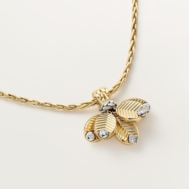 Cartier Grain de Café necklace, diamonds Cartier Grain de Café necklace, diamonds