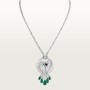 Cartier Faune et Flore de Cartier necklace, emerald drops, paved