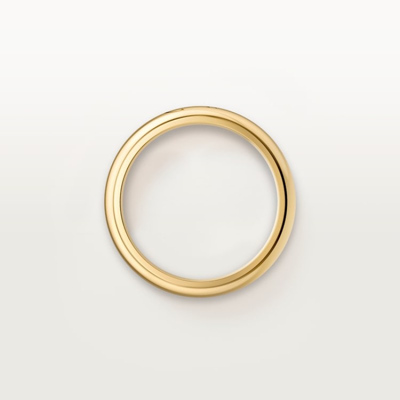 C de Cartier wedding band, 4 mm width