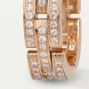 Cartier Maillon Panthère ring, triple row, paved